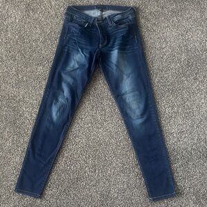 Flying Monkey Women's Dark Blue Straight Leg Jeans